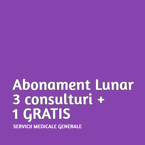 Abonament lunar servicii medicale
